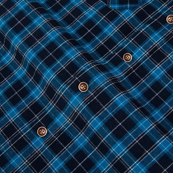 Flannel Shirt with Elbow Patch Pawprint - Picture 6 of 12